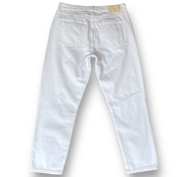 Everlane Womens The Summer Jean Sz 29 Bone White Denim High Rise Relaxed Fit - Picture 7 of 9
